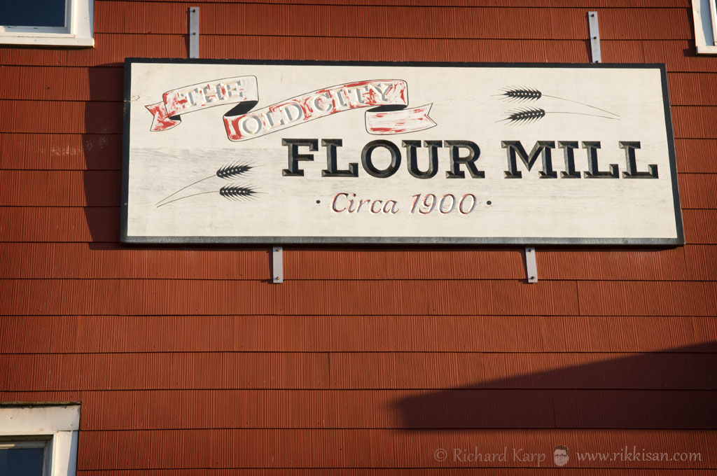 Old City Flower Mill sign   © 2012 Richard Karp