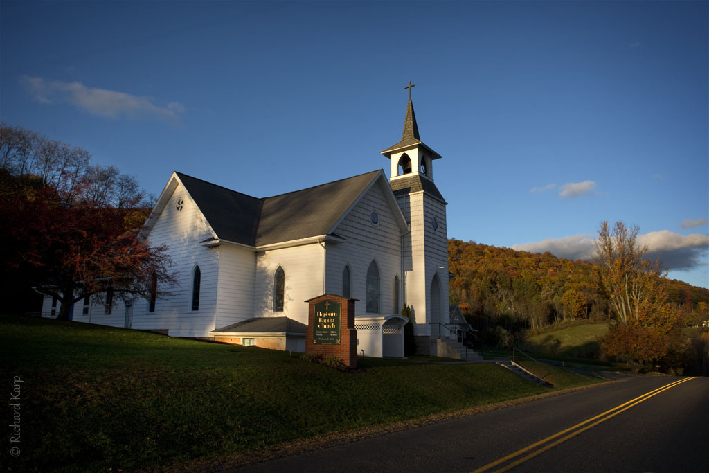 Hepburn Baptist Church, Cogan Station PA.   © 2015 Richard Karp