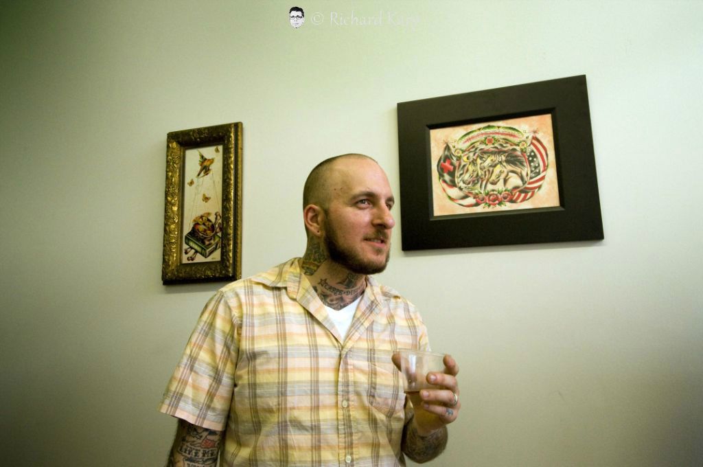 Tatto artist Aaron